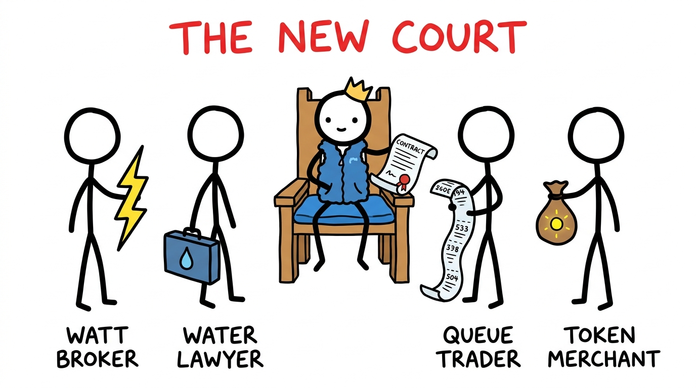 The new court. Same throne room, new props.