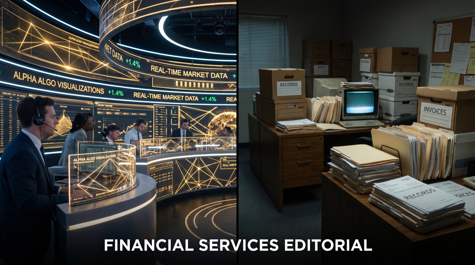 Alpha algorithms vs. back-office